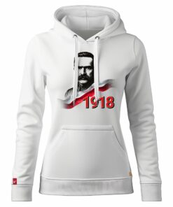 Damska Bluza Patriotyczna xPatriot Józef Piłsudski 1918 – Biała