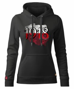 Damska Bluza Patriotyczna xPatriot – 1918 Czarno-Czerwona