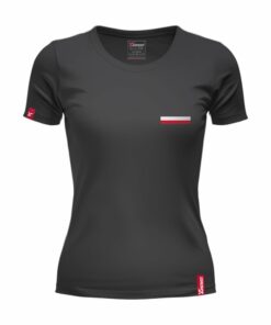 Damska Koszulka Patriotyczna xPatriot – Skrzydła Wolności – Czarna