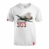 Dziecięca Patriotyczna Koszulka xPatriot – Dywizjon 303 – Biała