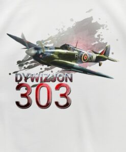 Dziecięca Patriotyczna Koszulka xPatriot – Dywizjon 303 – Biała