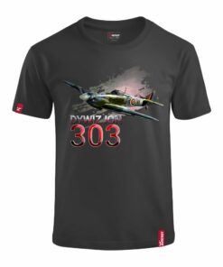 Dziecięca Patriotyczna Koszulka xPatriot – Dywizjon 303 – Czarna