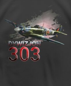 Dziecięca Patriotyczna Koszulka xPatriot – Dywizjon 303 – Czarna