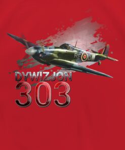 Dziecięca Patriotyczna Koszulka xPatriot – Dywizjon 303 – Czerwona