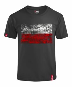 Dziecięca Patriotyczna Koszulka xPatriot – Flaga Polski – Czarna