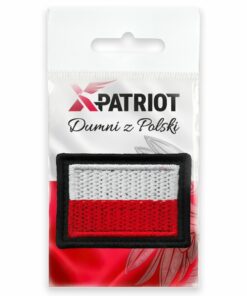 Haftowana Plakietka xPatriot – Flaga Polski – Na Rzep