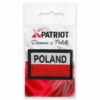 Haftowana Plakietka xPatriot – POLAND z Flagą Polski – Na Rzep