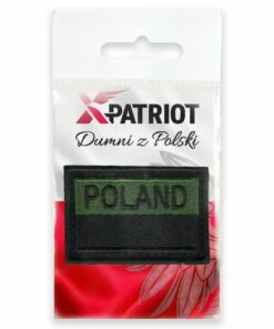 Haftowana Plakietka xPatriot – POLAND – Wojskowa – Na Rzep