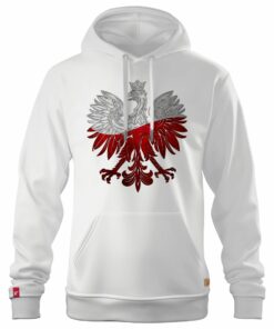 Męska Biała Bluza Patriotyczna xPatriot Orzeł Biało-Czerwony
