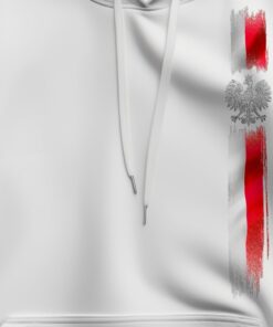 Flaga Polska Vertical z Orłem zoom