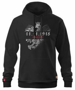 Męska Bluza Patriotyczna xPatriot 11.11.1918 PAMIĘTAMY Czarna – Polska Niepodległość