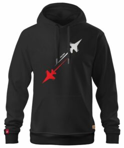 Męska Bluza Patriotyczna xPatriot – Polska Siła Powietrzna – Czarna