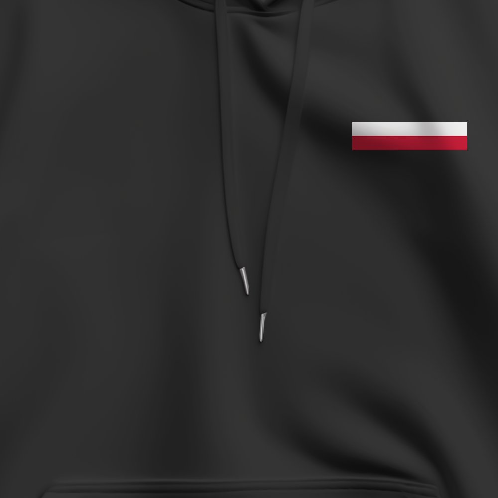 Męska Bluza Patriotyczna xPatriot – Skrzydła Wolności – Czarna