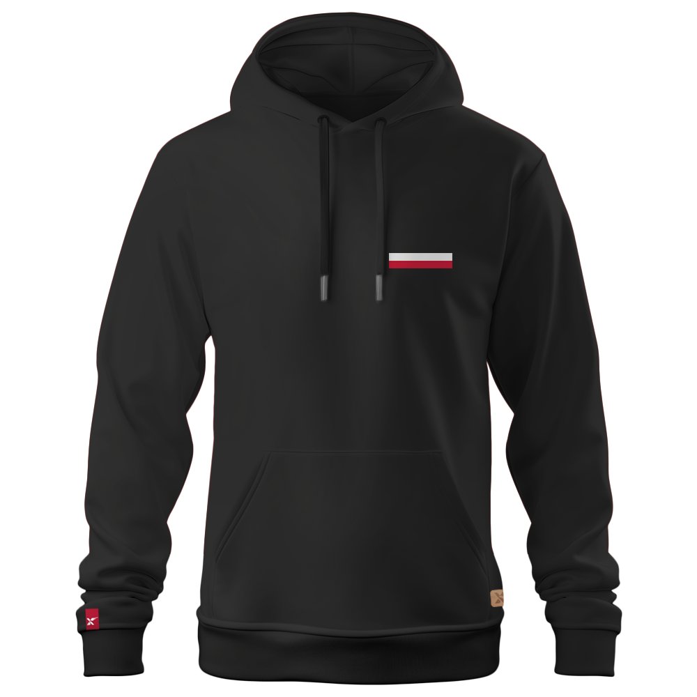 Męska Bluza Patriotyczna xPatriot – Skrzydła Wolności – Czarna