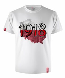 Męska Koszulka Patriotyczna xPatriot 1918 Biała