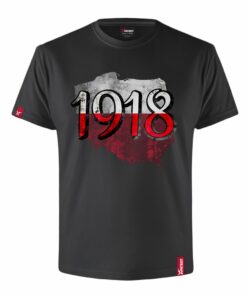 Męska Koszulka Patriotyczna xPatriot 1918 Czarna