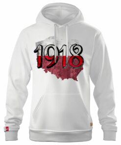 Męska Patriotyczna Bluza xPatriot 1918 Biała