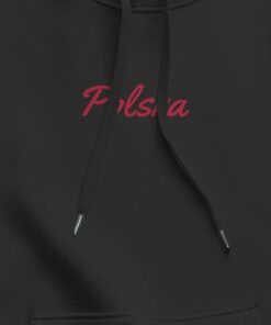 xPatriot Czerwony Napis Polska - Czarna ZOOM