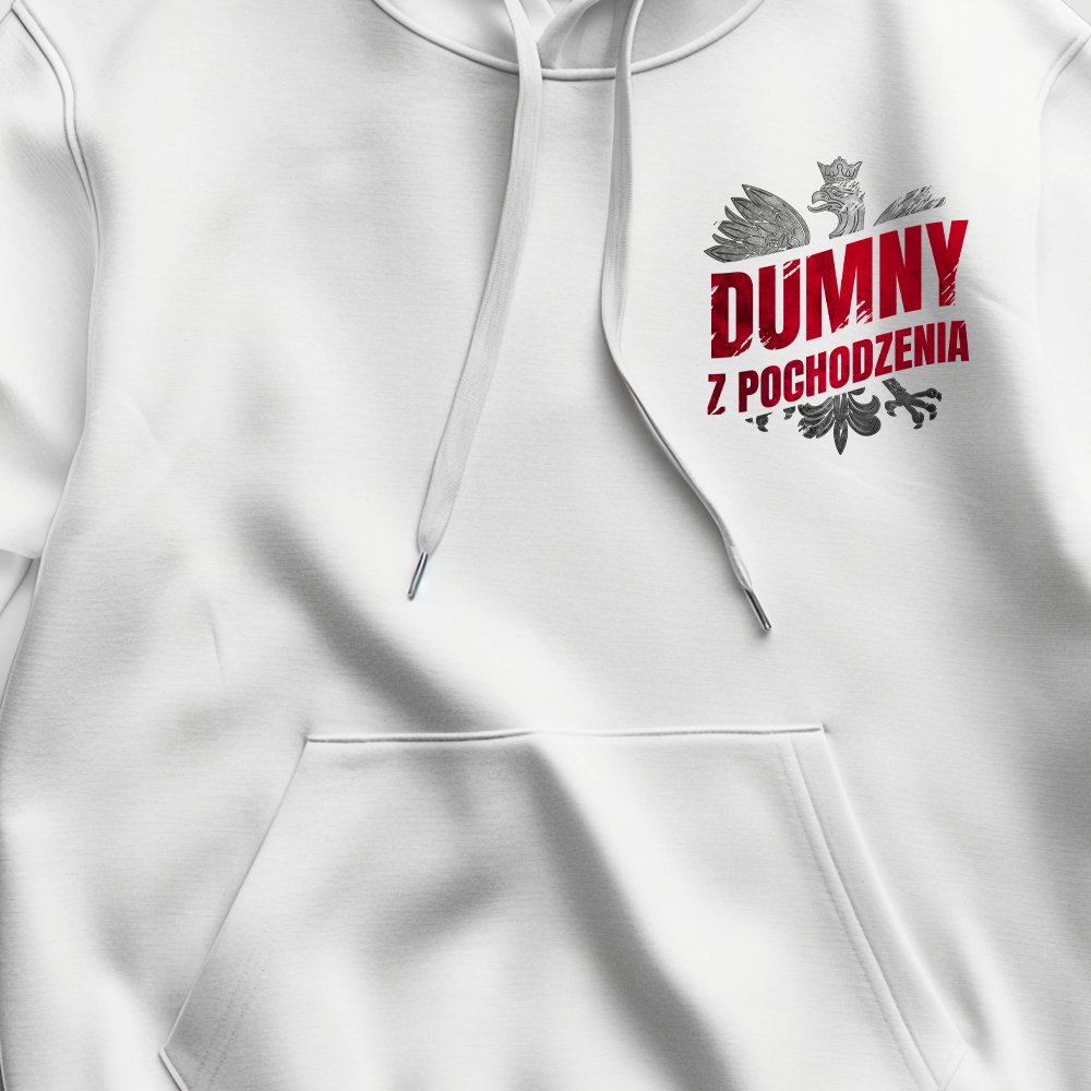 Męska Patriotyczna Bluza xPatriot Dumny z Pochodzenia – Biała