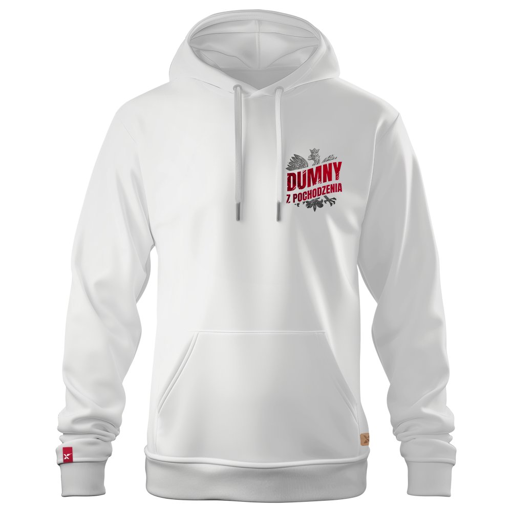 Męska Patriotyczna Bluza xPatriot Dumny z Pochodzenia – Biała