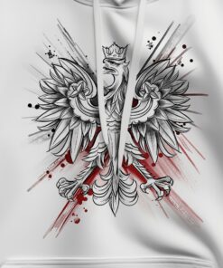 Orzeł w Koronie na Artystycznym Tle – Biała zoom