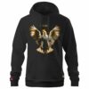 Męska Patriotyczna Bluza xPatriot Orzeł z Rozpostartymi Skrzydłami Czarna