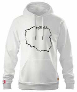 Męska Patriotyczna Bluza xPatriot Polska Kontur Biała