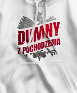 Alternative view of Męska Patriotyczna Bluza xPatriot – Dumny z Pochodzenia – Biała