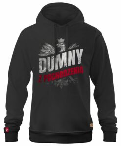 Męska Patriotyczna Bluza xPatriot – Dumny z Pochodzenia – Czarna