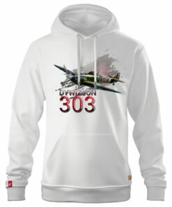 Męska Patriotyczna Bluza xPatriot – Dywizjon 303 – Biała