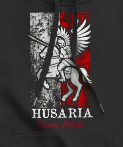 Damska Bluza Patriotyczna xPatriot – Husaria Duma Polski – Czarna