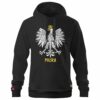 Męska Patriotyczna Czarna Bluza xPatriot Orzeł w Koronie Polska