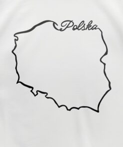 Męska Patriotyczna Koszulka xPatriot Polska Kontur Biała