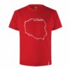 Męska Patriotyczna Koszulka xPatriot Polska Kontur Czerwona