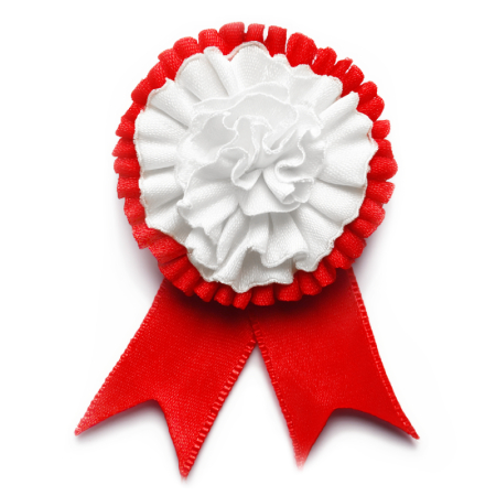 kotylion w barwach Polski