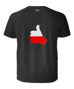 Oryginalna Koszulka Patriotyczna xPatriot z Biało-Czerwoną Flagą – Czarna