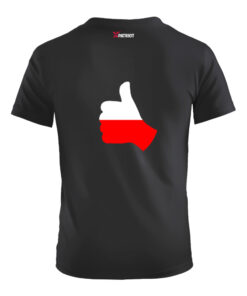 Oryginalna Koszulka Patriotyczna xPatriot z Biało-Czerwoną Flagą – Czarna