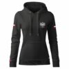 Damska Bluza Patriotyczna Czarna xPatriot Orzeł Flagi na Rękawach