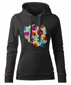 Damska Bluza Patriotyczna Czarna xPatriot Polska Łowicka