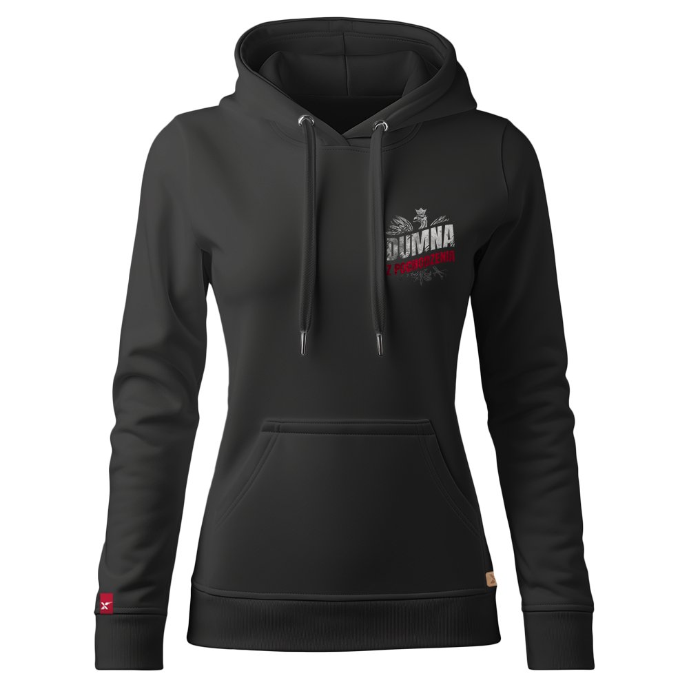 Damska Bluza Patriotyczna xPatriot Dumna z Pochodzenia Czarna