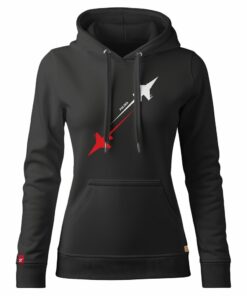 Damska Bluza Patriotyczna xPatriot Flaga Polska Siły Powietrzne Czarna