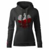 Damska Bluza Patriotyczna xPatriot Orzeł Biało-Czerwony – Czarna