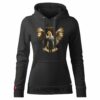 Damska Bluza Patriotyczna xPatriot Orzeł Złocisty z Rozpostartymi Skrzydłami Czarna