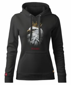 Damska Bluza Patriotyczna xPatriot Orzeł w Koronie Czarna