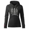 Damska Bluza Patriotyczna xPatriot Orzeł w Koronie na Artystycznym Tle Czarna