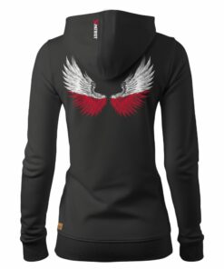 Damska Bluza Patriotyczna xPatriot Skrzydła Husarii Czarna