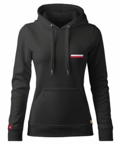 Damska Bluza Patriotyczna xPatriot Skrzydła Husarii Czarna