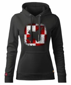 Damska Bluza Patriotyczna xPatriot Szachownica Lotnicza Myśliwiec Czarna