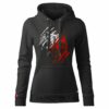 Damska Bluza Patriotyczna xPatriot Wilk Czarna