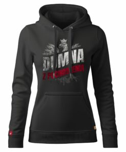 Damska Bluza Patriotyczna xPatriot – DUMNA Z POCHODZENIA – Czarna